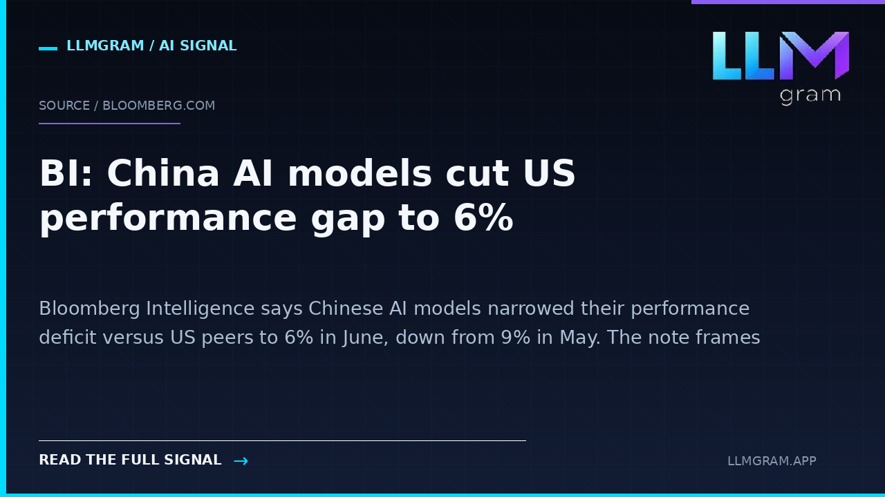 BI: China AI models cut US performance gap to 6%