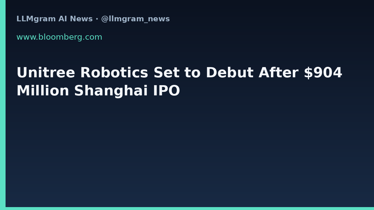 Unitree Robotics Set to Debut After $904 Million Shanghai IPO