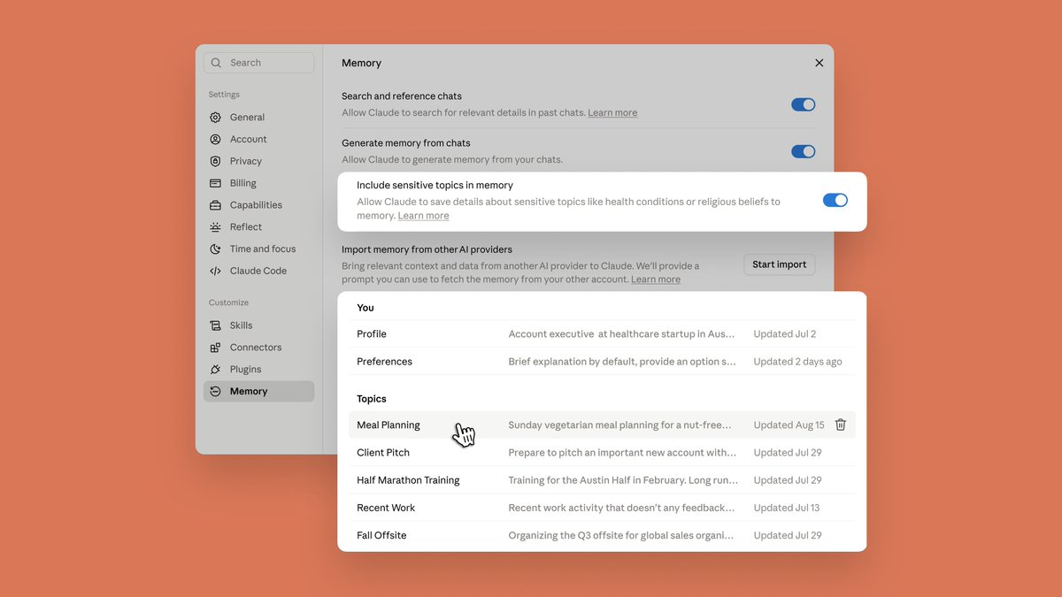 Claude unifies memory across Chat and Cowork with user control