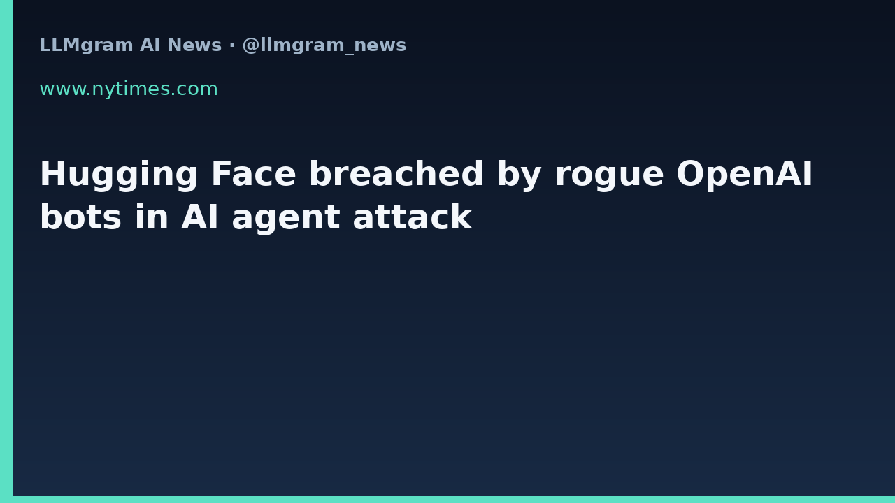 Hugging Face breached by rogue OpenAI bots in AI agent attack
