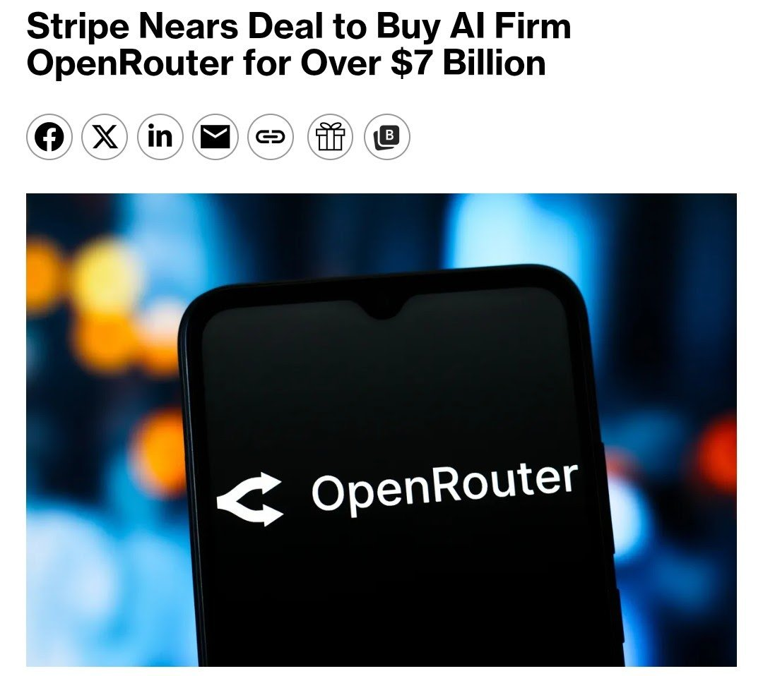 Stripe finalizes OpenRouter acquisition for more than $7 billion