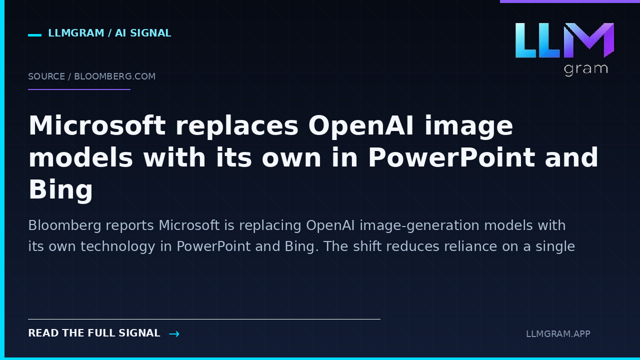 Microsoft replaces OpenAI image models with its own in PowerPoint and Bing