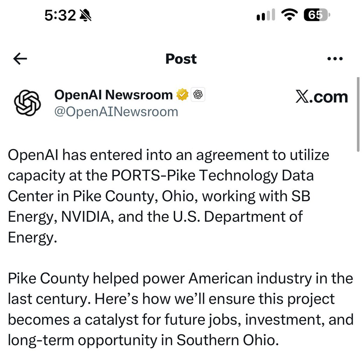 Nvidia invests $1.5B in SB Energy and backs OpenAI Ohio site with up to $105B