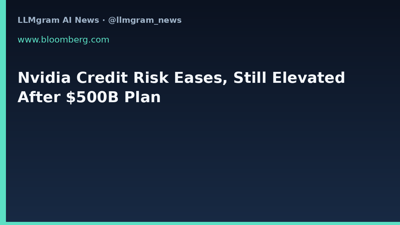 Nvidia Credit Risk Eases, Still Elevated After $500B Plan
