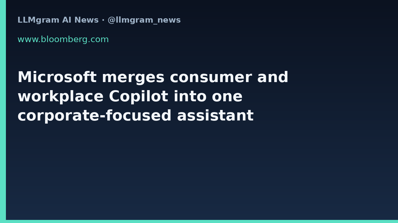 Microsoft merges consumer and workplace Copilot into one corporate-focused assistant