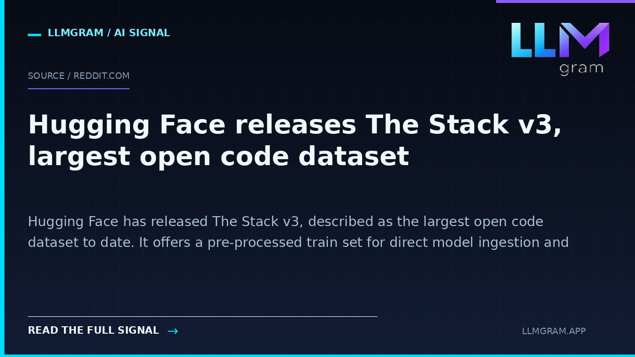 Hugging Face releases The Stack v3, largest open code dataset